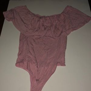Pink body suit